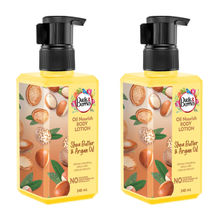 Buds & Berries Shea Butter and Argan Oil Enriched Oil Nourish Body Lotion (Pack of 2)