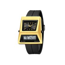 Giordano Men Triangle Shape Black Dial Analog Watch - GZ-50205 (M)