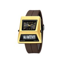 Giordano Men Triangle Shape Black Dial Analog Watch - GZ-50205 (M)