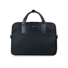 CARRIALL Jet Black Mac Messenger Bag (S)