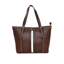 Addons Gold Tone Rivetted Tote