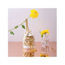 The Leather Garden Holly Leather Mini Bucket Bag