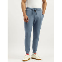 United Colors of Benetton Solid Regular Fit Joggers-Blue