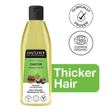 Soulflower Organic Castor Hexane Free Oil For Cold Pressed Hair Growth Moisturize Skin