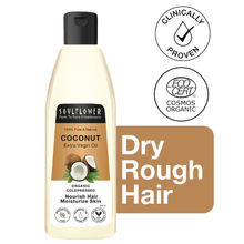 Soulflower Extra Virgin Coconut Oil for Dry, Frizzy Hair, Rough Skin, Wrinkle Reduction Cold Pressed