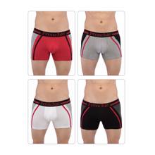 Frenchie Mens Casual 4300 Cotton Trunks - Assorted Colours (Pack of 4)