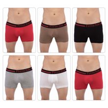 Frenchie Mens Casual 4301 Cotton Trunks - Assorted Colours (Pack of 6)