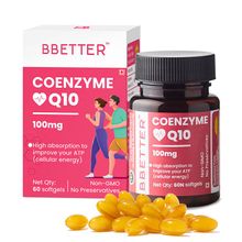 BBETTER Coenzyme Q10 100mg Supplement - Softgels