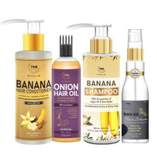 TNW The Natural Wash Onion Oil + Hair Serum + Banana Conditioner + Banana Shampoo