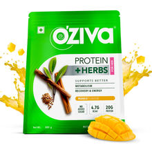 OZiva Protein & Herbs Women, Protein with Multivitamins for Better Metabolism, Skin & Hair (Mango)