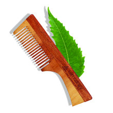 Tattvalogy Raw Neem Comb- With handle, Boosts Blood Circulation, Hair Growth & Reduces Scalp Issues