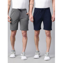 TOM BURG Men Multi-Color Mid Waist Regular Fit Shorts (Pack of 2)