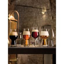 Luigi Bormioli Birrateque Craft Stout Beer Glass Set, Set Of 2
