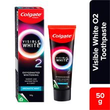 Colgate Visible White O2, Teeth Whitening Toothpaste - Aromatic Mint
