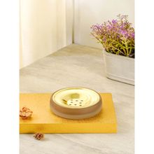 Pure Home + Living Brown Frosted Glass Soap Dish