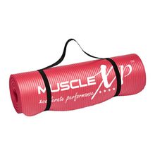 MuscleXP Yoga Mat (10 Mm) Extra Thick Nbr Material For Men And Women - Red