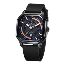 Daniel Hechter Men Silicone Black Dial Analog Watch - DHM1003 (M)