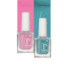 PERPAA Colorich Baby Pink & Light Sea Green Nail Polish - Pack of 2