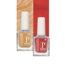 PERPAA Colorich Golden Bliss & Bold Red Nail Polish - Pack of 2
