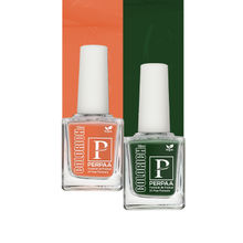 PERPAA Colorich Army Green & Orange Nail Polish - Pack of 2