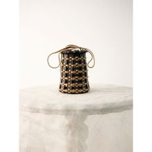 Devina Juneja Lantern Potli In Bronze-Black