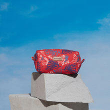 Quirky Red Floral Kate Rectangular Travel Pouch