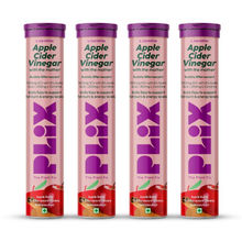 Plix ACV Apple Cider Vinegar L-carnitine Effervescent Tablets Convert Fat Into Energy Vit B6 & B12