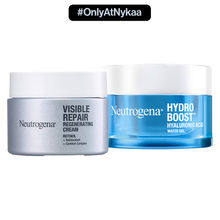 Neutrogena Hyaluronic Acid Gel + Retinol Face Moisturizer Anti-Ageing Combo For Wrinkle-Free Skin