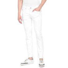 U.S. Polo Assn. Denim Co. Men White Brandon Slim Tapered Fit Clean Look Jeans