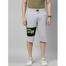 3PIN Cotton Grey Regular Fit Men's Shorts