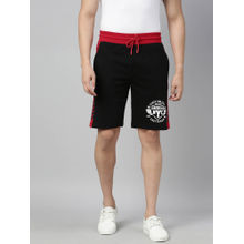 3PIN Cotton Black Regular Fit Men's Shorts
