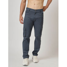 AM SWAN Premium Cotton Steel Blue Cargo Pant