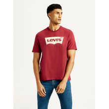 Levi's Men's Red Brand Logo T-Shirt