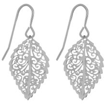 Accessorize London Leaf Stamping Short Drops