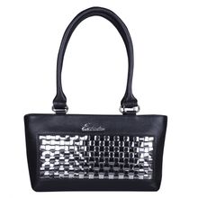 Esbeda Solid Black Pu Synthetic Handbag