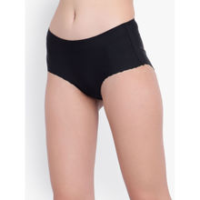 BRACHY Womens High rise Seamless Panty Black (Pack of 2)