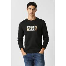 Van Heusen Mens Black Graphic Print Sweatshirt