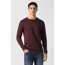 Van Heusen Mens Maroon Graphic Print Sweatshirt