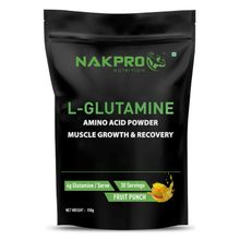 NAKPRO L-Glutamine Amino Acid Supplement Powder - Fruit Punch
