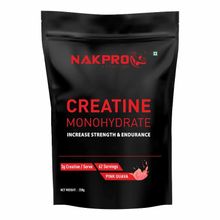 NAKPRO Creatine Monohydrate for Increase Strength & Endurance - Pink Guava