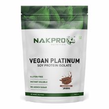 NAKPRO Vegan Platinum Soy Protein Isolate Powder - Chocolate