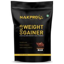 NAKPRO Gold Weight Gainer Powder - Double Rich Chocolate