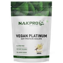 NAKPRO Vegan Platinum Soy Protein Isolate Powder - Vanilla