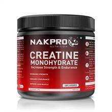 NAKPRO Creatine Monohydrate Jar for Increase Strength & Endurance Powder - Unflavoured