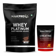 NAKPRO Platinum Whey Protein Isolate Chocolate With Creatine Monohydrate Tangy Orange