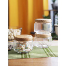 Ocean 5B03912G0002 Tulip Jar 350 Ml Wooden Lid (Set of 6)
