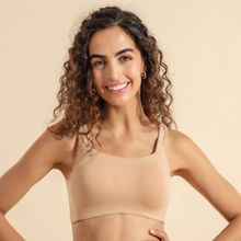 Nykd by Nykaa Trendy Square Neckline Slip on Bra with full coverage - NYB158 Sand