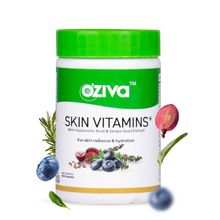 OZiva Skin Vitamins With Hyaluronic Acid & Grape Seed Extract for Skin Radiance & Hydration