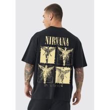 PRONK Vintage Nirvana Men Oversized Printed T-Shirt