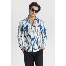 Snitch Blue Abstract Shirt